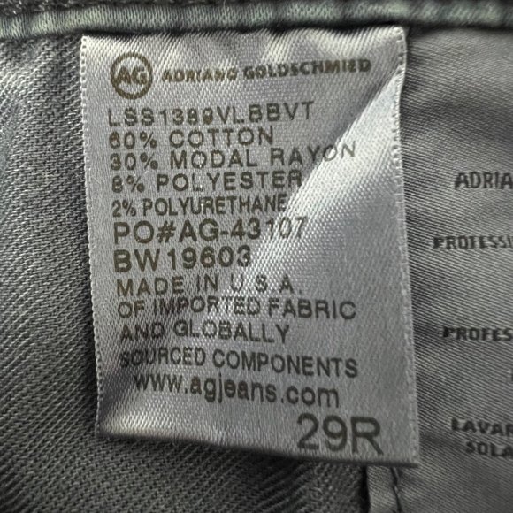 AG Adriano Goldschmied Legging Ankle Skinny Jeans Blue Leatherette size 29 - Picture 12 of 14